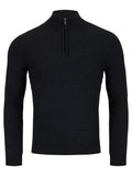 REMUS UOMO Charcoal 1/4 Zip Jumper 58685/09