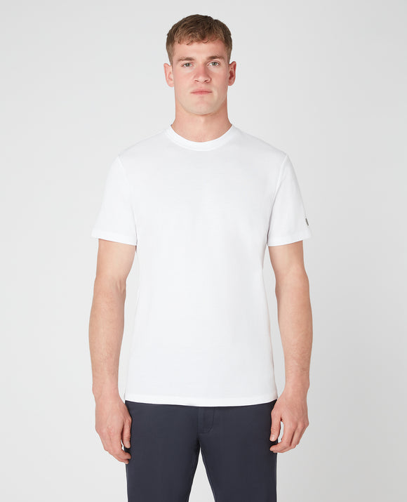 REMUS UOMO White Textured T-Shirt