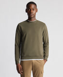 REMUS UOMO Olive Long Sleeve Casual Sweatshirt 58811/35