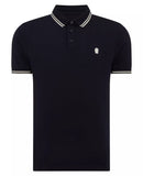 REMUS UOMO Navy Short Sleeve Polo Shirt