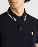 REMUS UOMO Navy Short Sleeve Polo Shirt