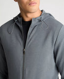 REMUS UOMO Grey Full Zip Hoodie
