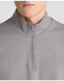 REMUS UOMO Grey Quarter Zip Sweatshirt