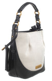 BESSIE LONDON Black Canvas Cross Body Bag