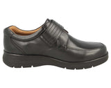 DB SHOES Bahamas Black Wide Fit Touch Strap Shoes