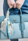BESSIE LONDON Blue Two Tone Tote Bag