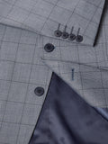 DANIEL GRAHAME Blue Check Suit Jacket