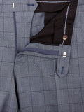 DANIEL GRAHAME Blue Check Suit Trouser