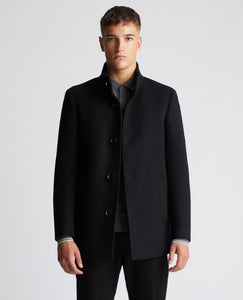 REMUS UOMO Jonah Black Tailored Coat