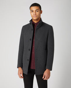 REMUS UOMO Jonah Charcoal Tailored Coat