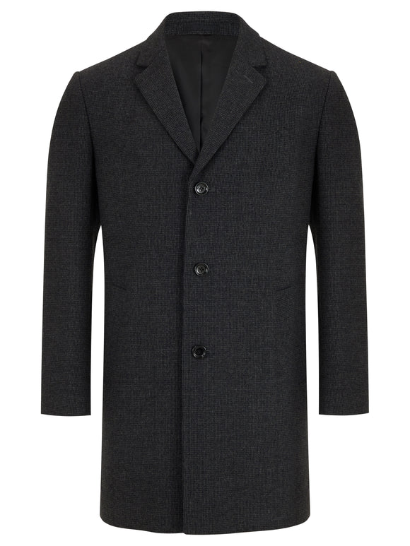 DANIEL GRAHAME Osborne Charcoal Tailored Coat