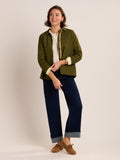 BRAKEBURN Emilia Khaki Cropped Trench Coat