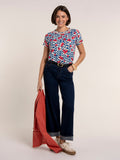 BRAKEBURN Clara Blue Print T-Shirt