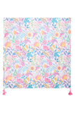 SMASHED LEMON Multi-colour Summer Floral Print Scarf