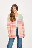 MUDFLOWER Coral Multi Space Dye Cardigan