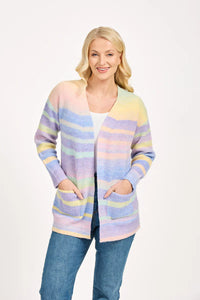 MUDFLOWER Lilac Multi Space Dye Cardigan