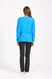 MUDFLOWER Blue Bubble Knit Jumper