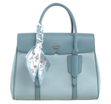 BESSIE LONDON Blue Two Tone Tote Bag
