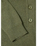 Remus Uomo Green Long Sleeve 3 Button Sweater