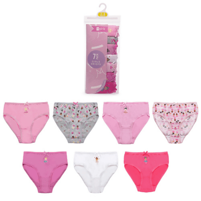 Girls Ballerina Briefs (7pack)
