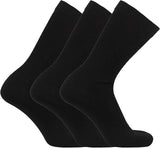 Ralph Lewis Black Socks 3Pr Pack