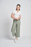 PINNS Khaki Wide Leg Culottes