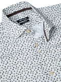 Remus Uomo Yellow and White Seville Long Sleeve Semi-Formal Shirt
