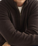 Wrangler Quarter Zip Knit Chocolate 112387647