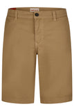 HATTRIC Beige Cotton Bermuda Shorts