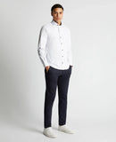 Remus Uomo White Seville Long Sleeve Semi-Formal Shirt