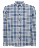 Remus Uomo Blue Seville Long Sleeve Casual Shirt