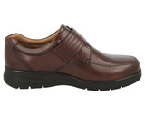 DB SHOES Bahamas Brown Wide Fit Touch Strap Shoes