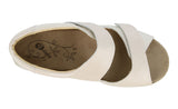 Bliss Pearl White/Beige Wide Fit Sandal - DB Shoes