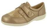 DB SHOES Owl Soft Gold Stretch Panel Shoe