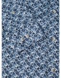 Remus Uomo Blue Seville Long Sleeve Semi-Formal Shirt