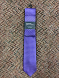 Daniel Grahame Purple/ Navy Tie And Pocket Set