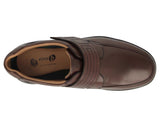 DB SHOES Bahamas Brown Wide Fit Touch Strap Shoes