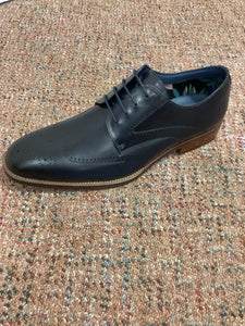 PAOLO VANDINI Niven Navy Leather Shoe