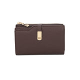 JAMIE RFID Folded Wallet with Card Slots and Zip C005
