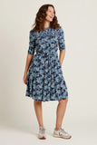 BRAKEBURN Jasmine Navy Floral Dress