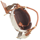 BESSIE LONDON Tan Canvas Cross Body Bag