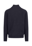 FYNCH HATTON Navy 1/4 Zip Sweater