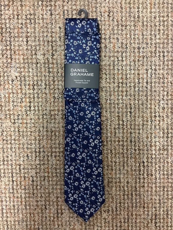 Daniel Grahame Navy Standard Width Tie