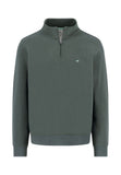 FYNCH HATTON Green 1/4 Zip Sweater
