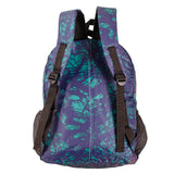 Navy & Green Patterned Backpack