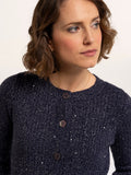 BRAKEBURN Ida Rib Sparkle Stitch Cardigan
