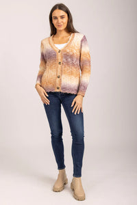 MUDFLOWER Purple Mix Cardigan