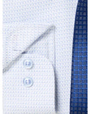 Daniel Grahame Navy and White Regular Long Sleeve Formal Shirt