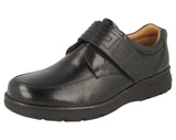 DB SHOES Bahamas Black Wide Fit Touch Strap Shoes