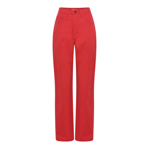 MICHA Sorbet Red Stretch Denim Jeans